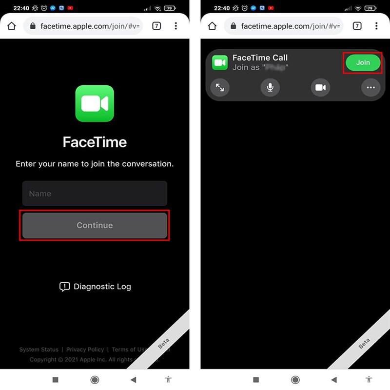 Chấp nhận yêu cầu tham gia FaceTime