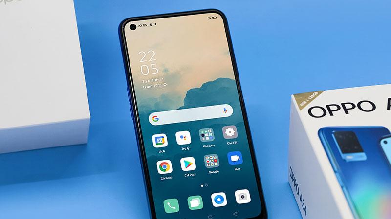 OPPO A54 c&oacute; m&agrave;n h&igrave;nh lớn, m&agrave;u sắc tươi tắn