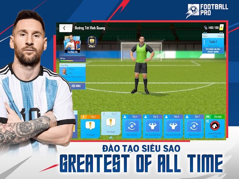 Tự do điều khiển cầu thủ trong Football Pro VTC