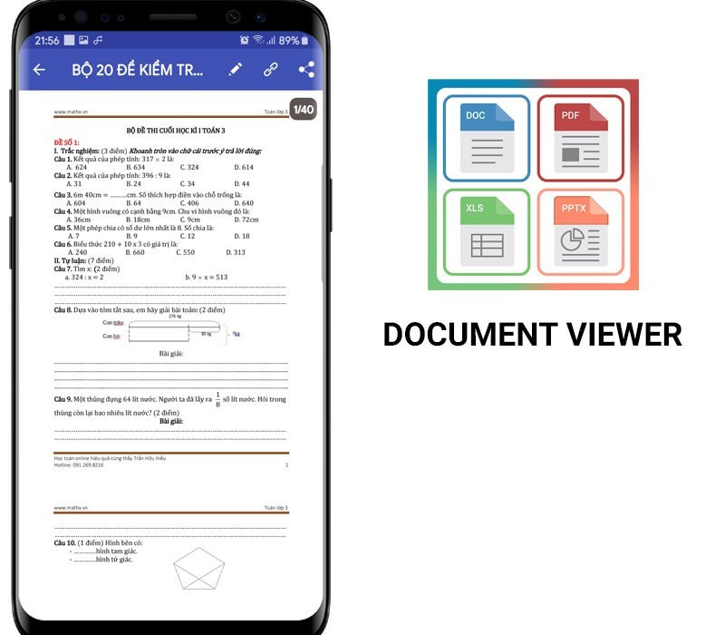 alt text: Giao diện phần mềm Document Viewer