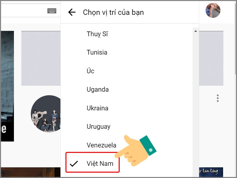 Chọn đất nước bạn muốn xem top thịnh h&agrave;nh 