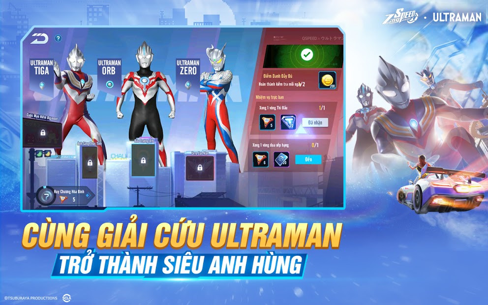 Giao diện game ZingSpeed Mobile