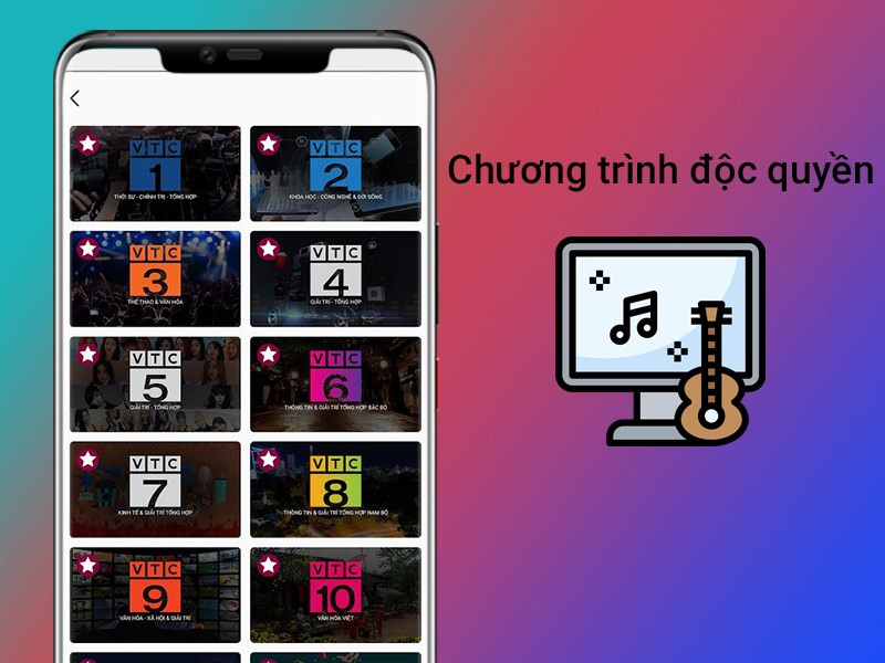 Nội dung độc quyền trên VTC NOW