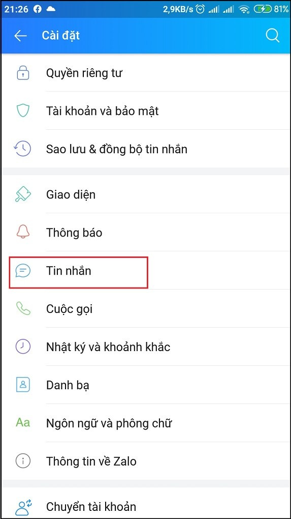 Thủ Thuật Xuống Dòng Trong Zalo Trên Điện Thoại Android