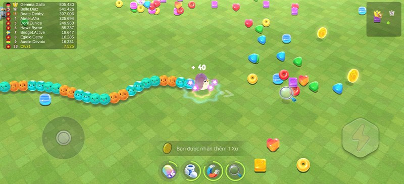 Vật phẩm hỗ trợ trong Sweet Crossing: Snake.io