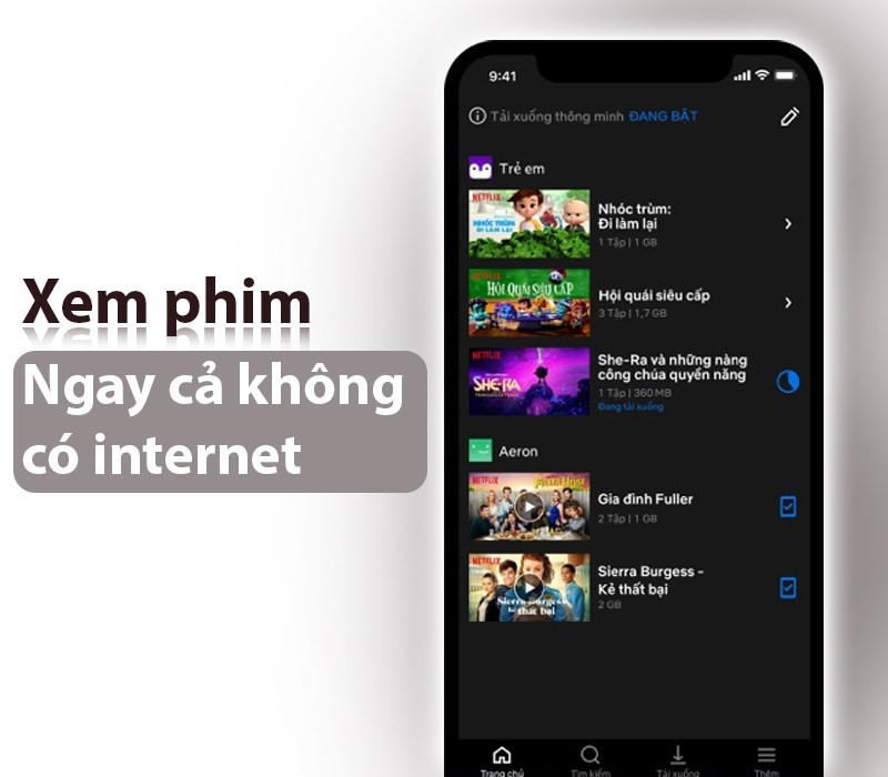 Xem phim tại Netflix ngay cả kh&ocirc;ng c&oacute; internet