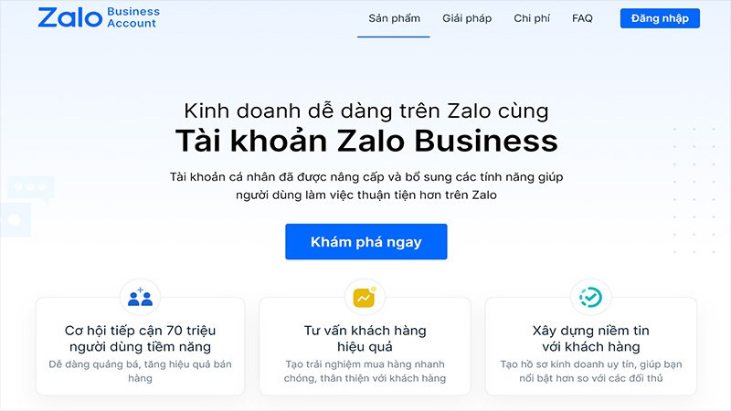 Zalo Business là gì? Bảng giá và cách đăng ký dùng thử miễn phí