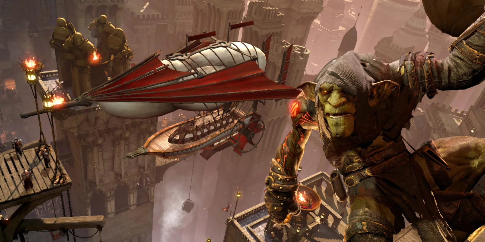 A promotional image of Styx: Master of Shadows showing the main character in the shadows
