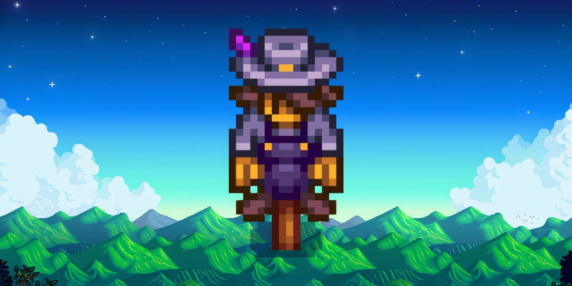 Bù nhìn sang trọng với phạm vi hiệu quả gấp đôi trong game Stardew Valley