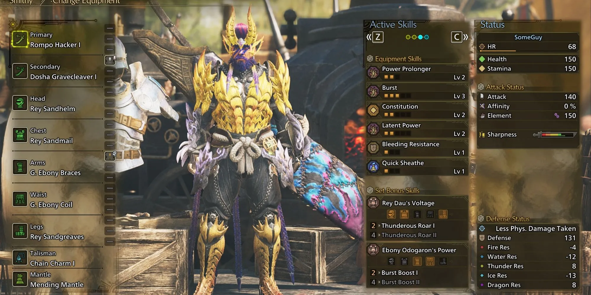 Build Kiếm Dài Low Rank Monster Hunter Wilds