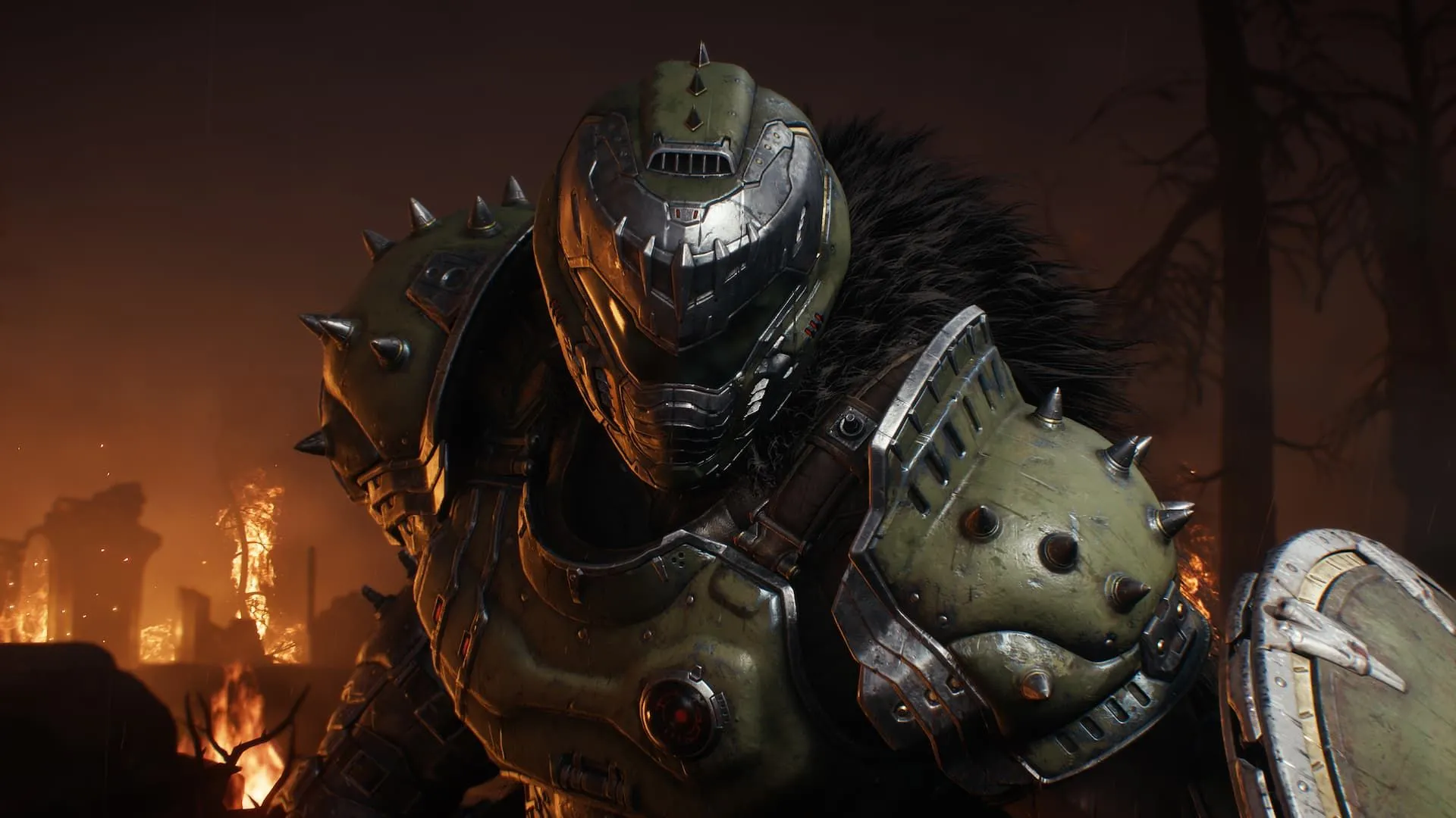 DOOM Slayer sử dụng chiếc khiên đa năng mới trong lối chơi của DOOM The Dark Ages