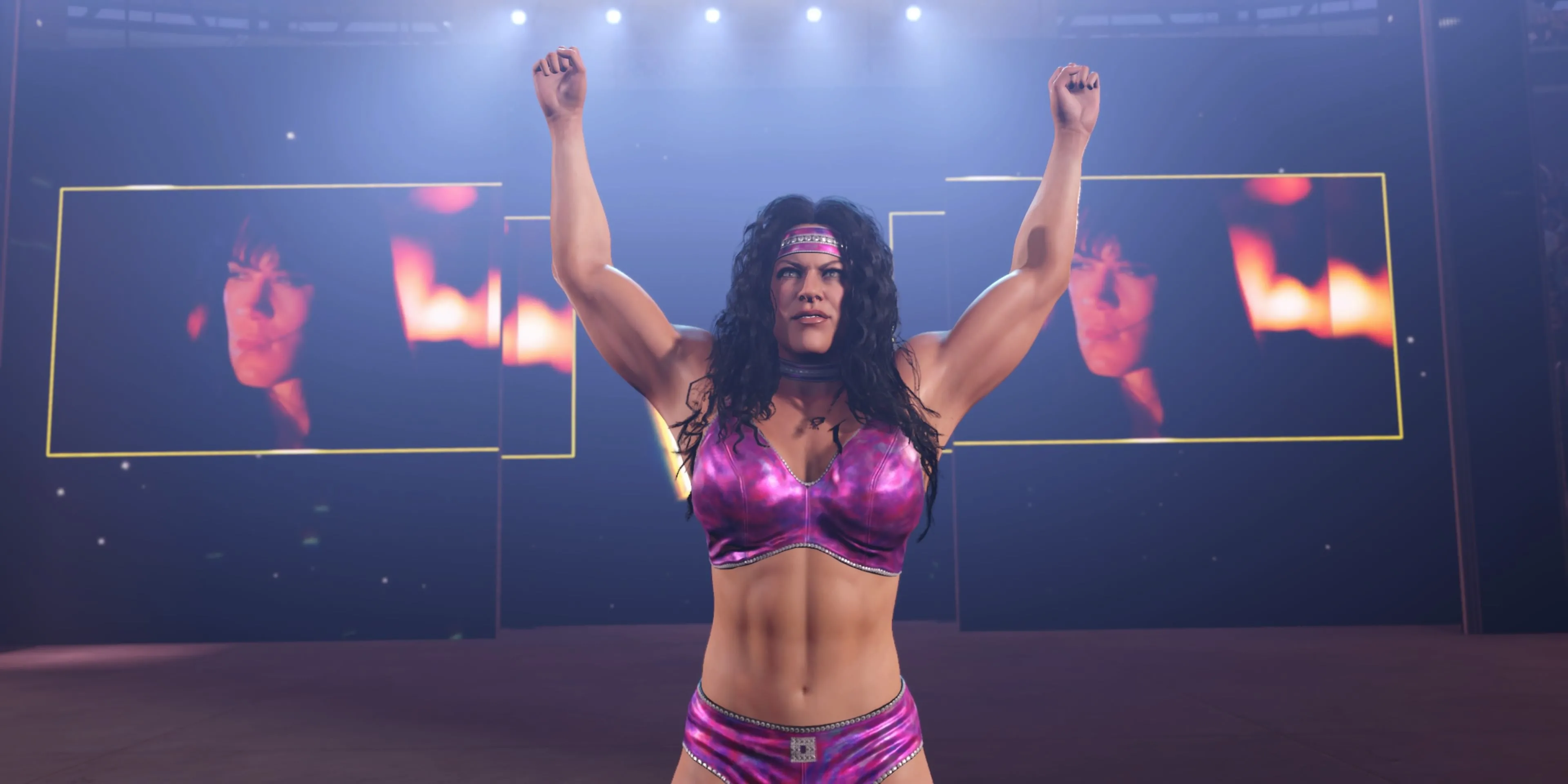 Hình ảnh Chyna, đô vật nữ huyền thoại, trong game WWE 2K25