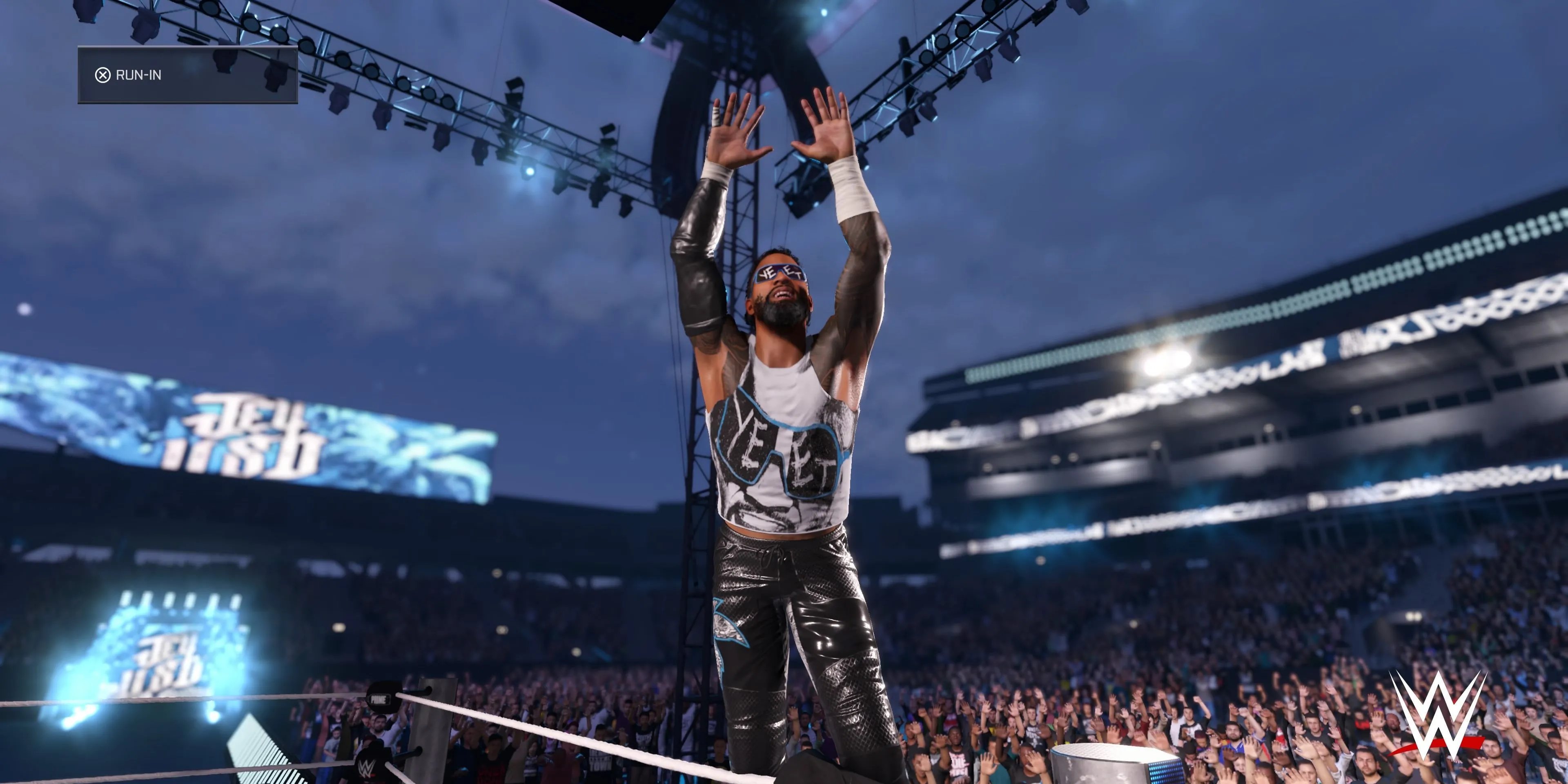 Jey Uso trong WWE 2K25 thể hiện phong cách đặc trưng 'Yeet' được yêu thích