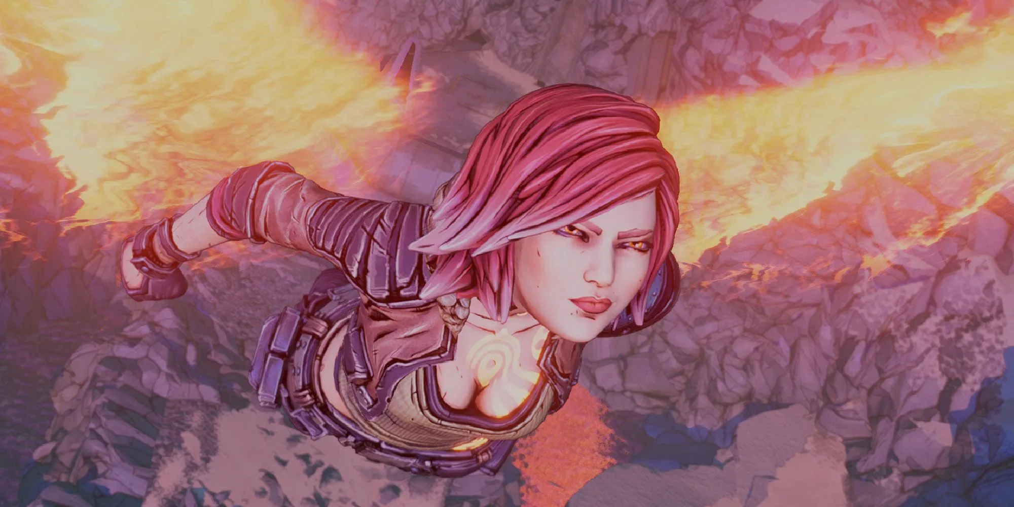 Lilith kneeling in Borderlands 3