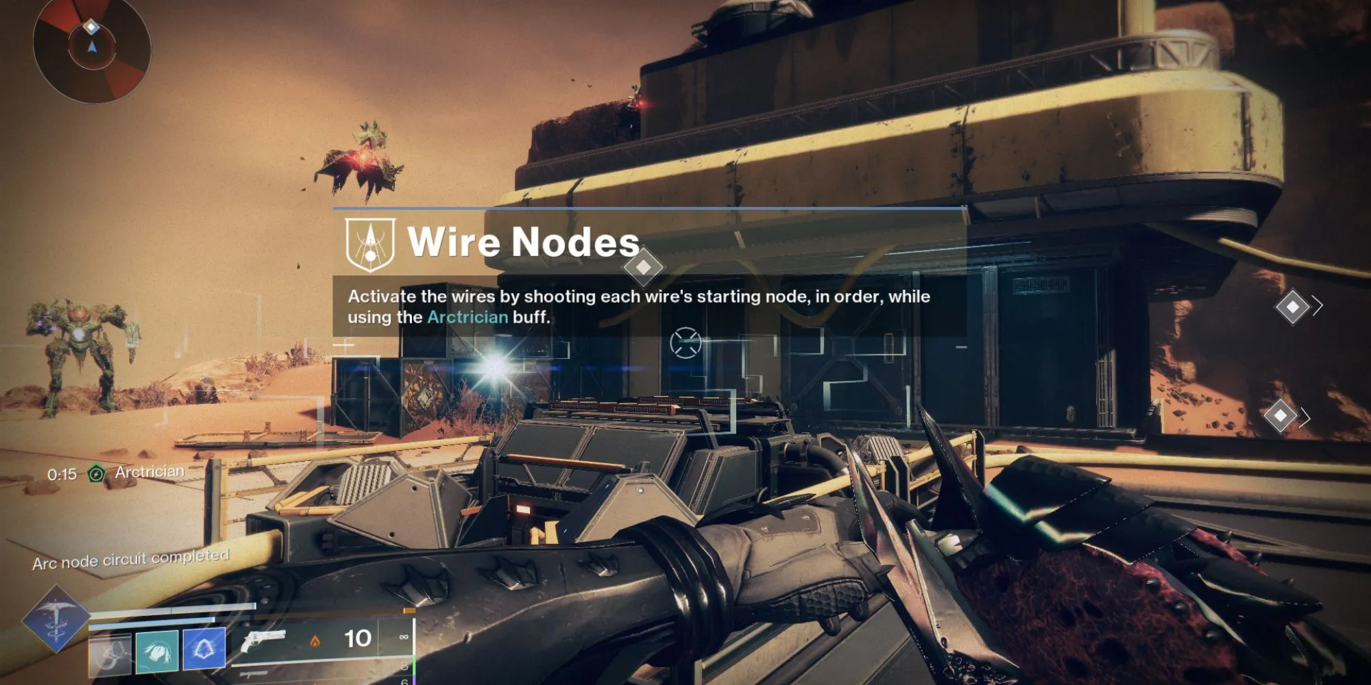 người chơi Destiny 2 với buff Arctrician