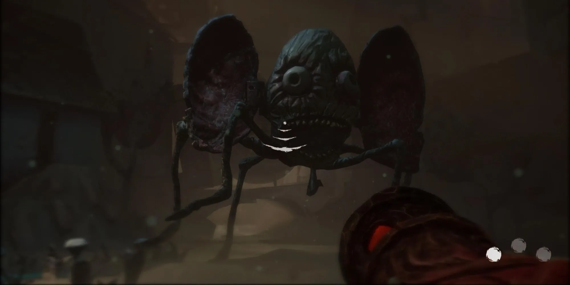 Quái vật Grinner trong game The Midnight Walk, kẻ địch chính liên quan đến trophy Face Your Fears
