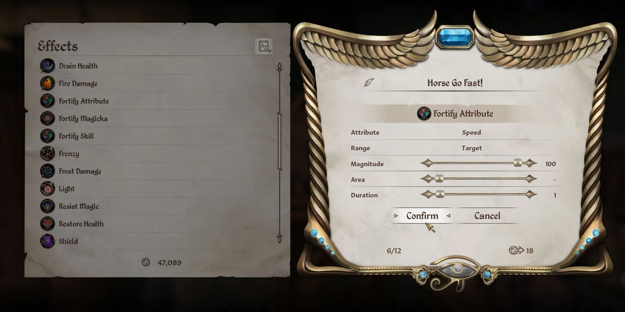 Sử dụng phép thuật cường hóa ngựa trong hệ thống Spellmaking của Oblivion Remastered