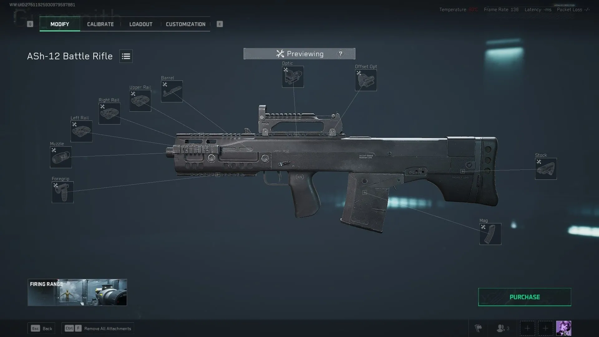 Súng trường chiến đấu ASh-12 Delta Force với ống ngắm