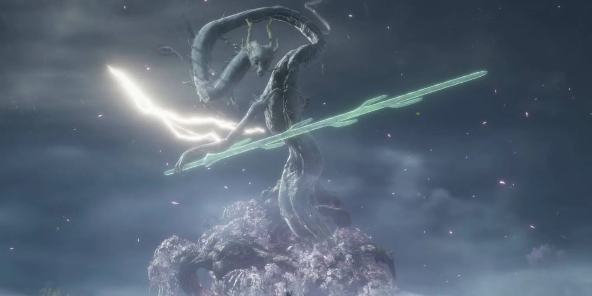 Thần Long uy nghi giữa trời mây và sấm sét trong Sekiro Shadows Die Twice