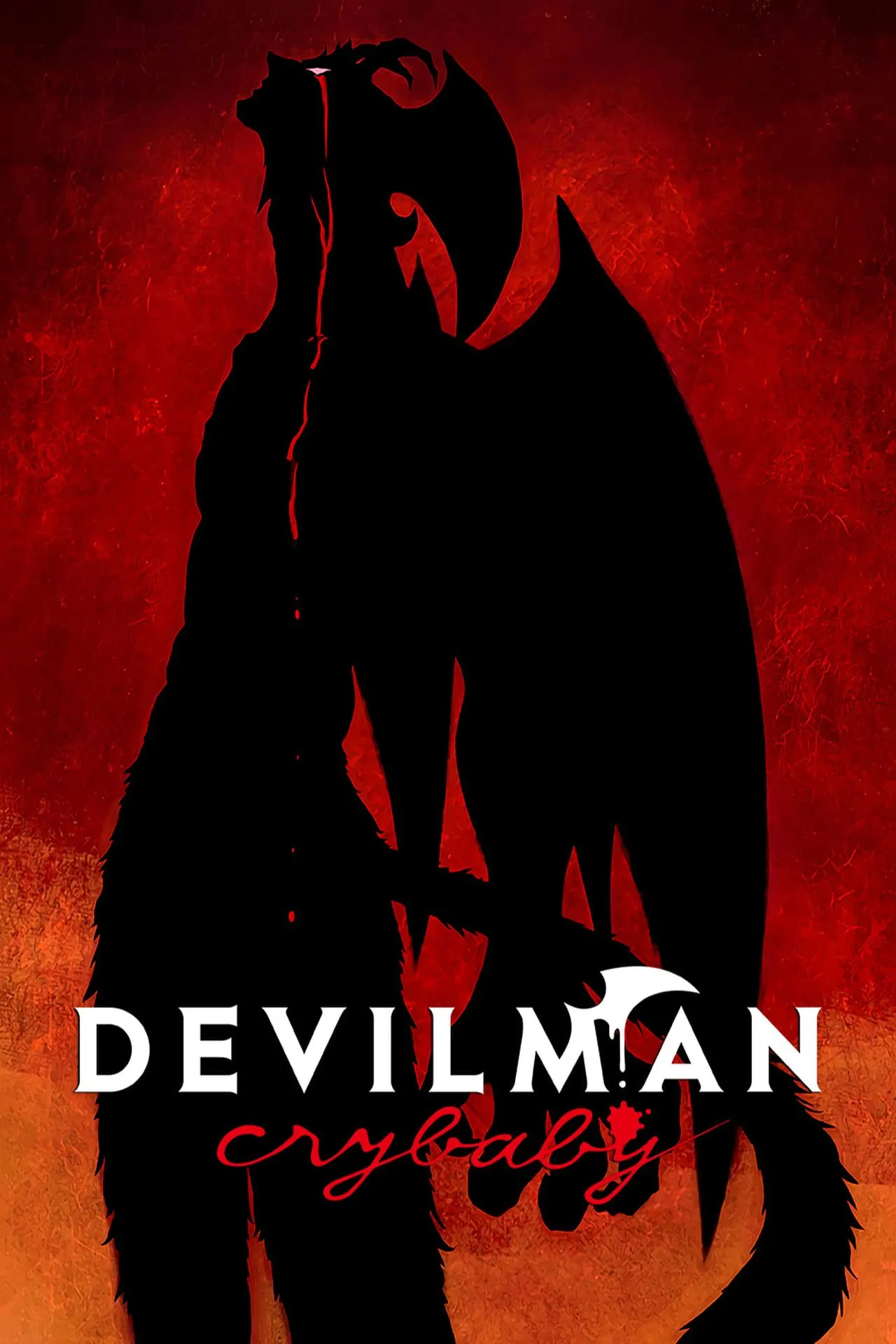 Bìa poster Devilman Crybaby với Akira trong hình dạng quỷ