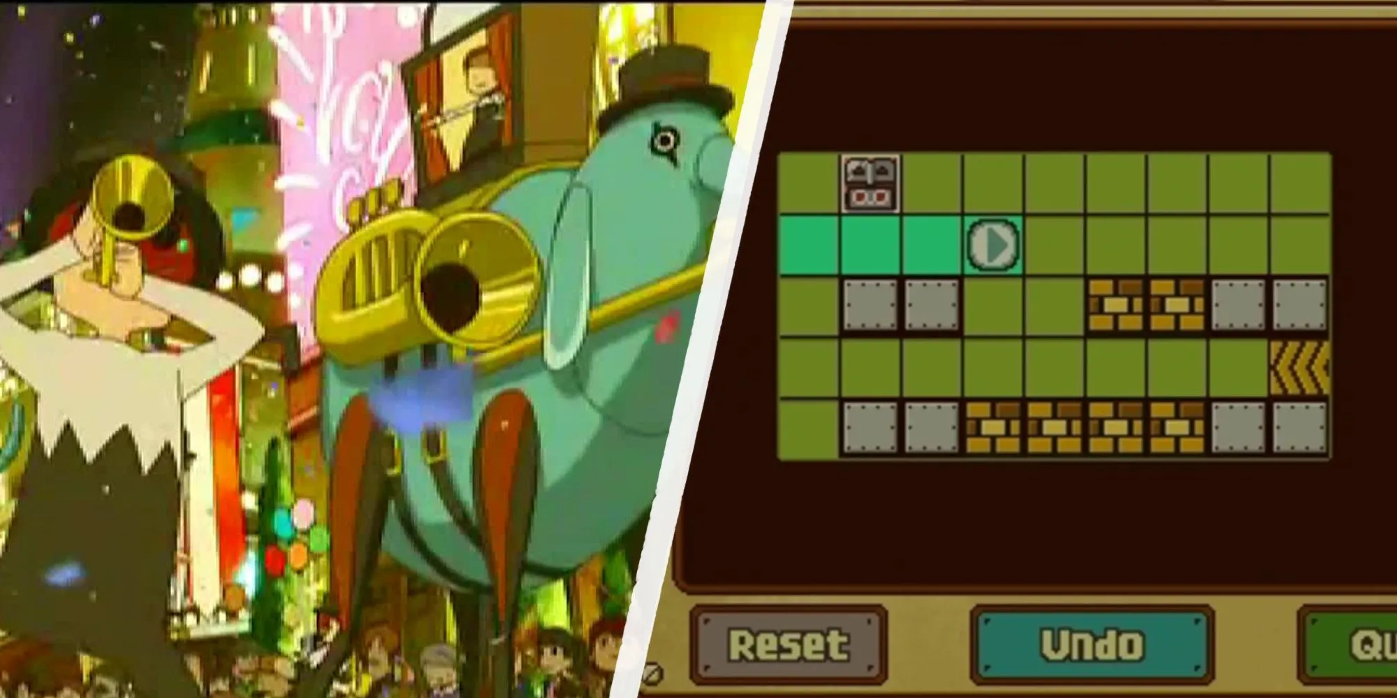 Các cảnh chơi game Professor Layton and the Miracle Mask trên máy Nintendo 3DS