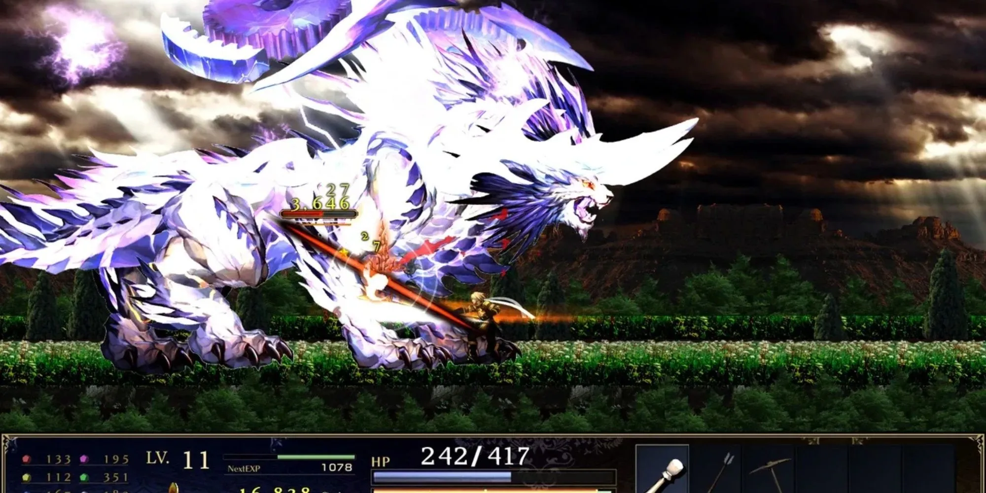 Đồ họa 2D ấn tượng của game Action RPG Astlibra Revision