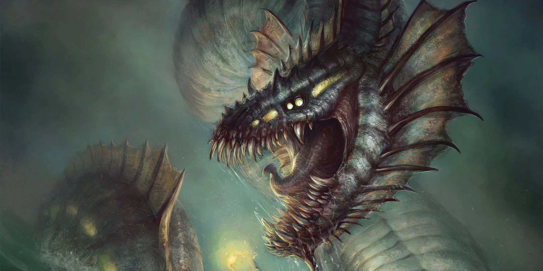 Quái vật Wakewyrm từ Humblewood, hình ảnh ngụ ý cho các yếu tố không mong muốn trong D&D