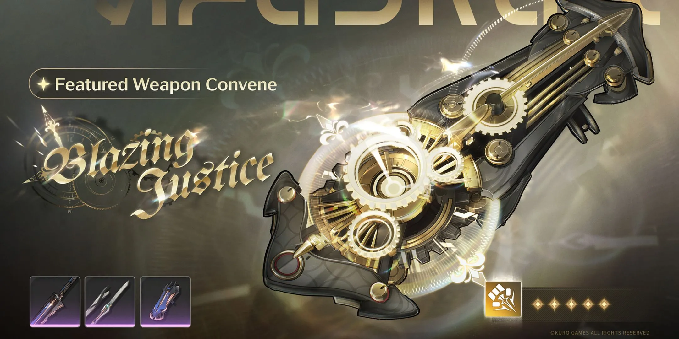 Vũ khí Blazing Justice cùng banner Zani
