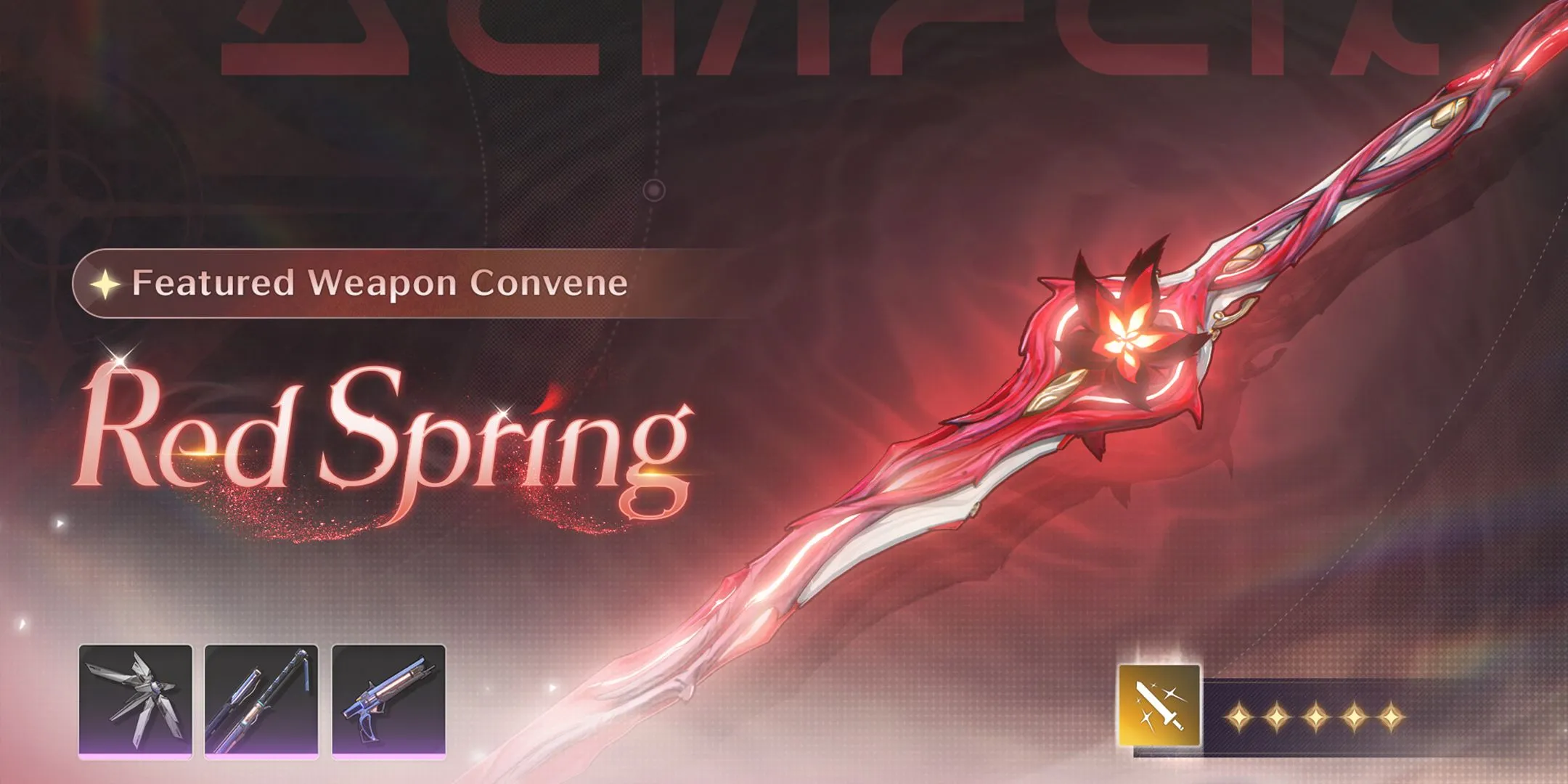 Vũ khí Red Spring cùng banner Camellya