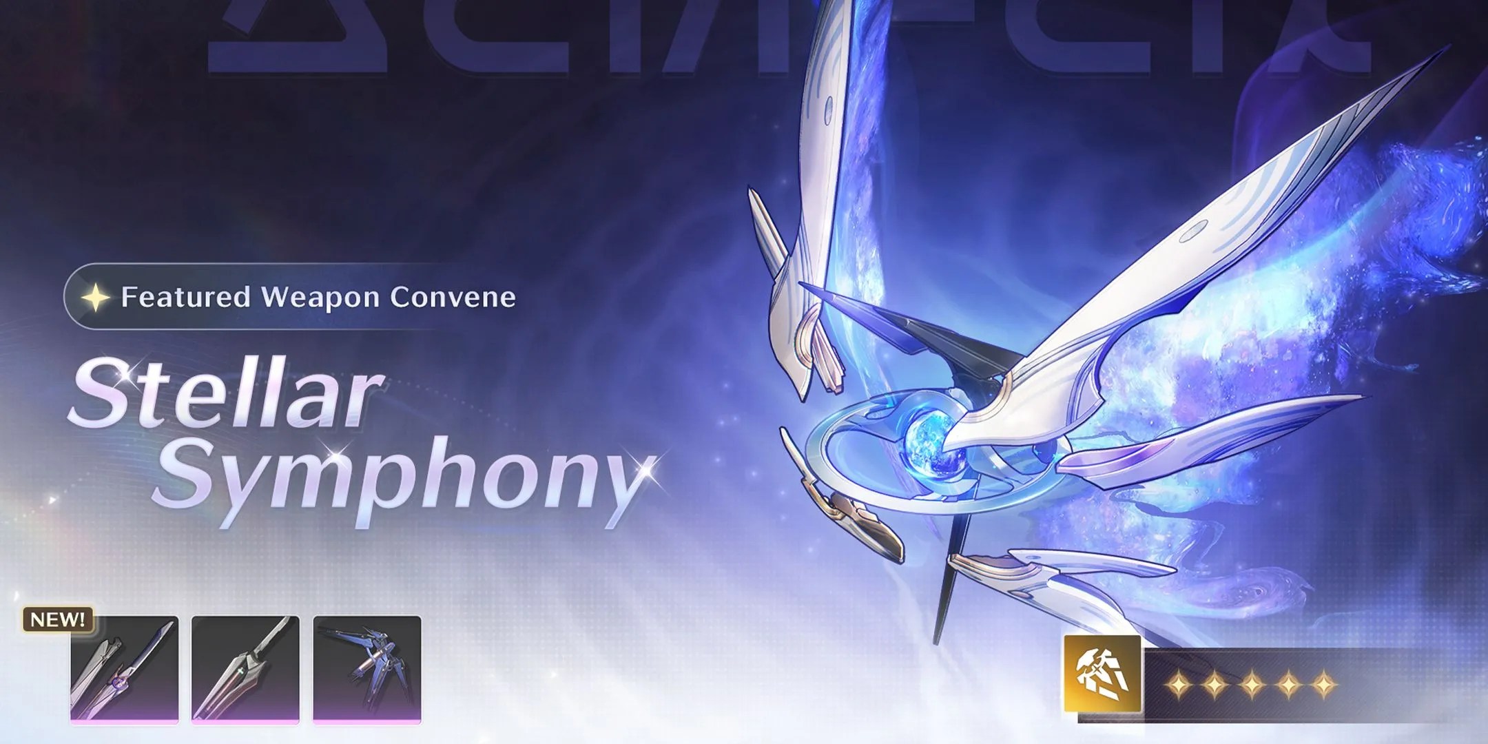 Vũ khí Stellar Symphony cùng banner The Shorekeeper