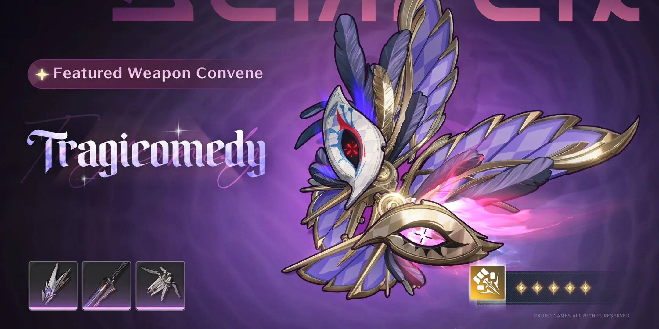 Vũ khí Tragicomedy cùng banner Roccia